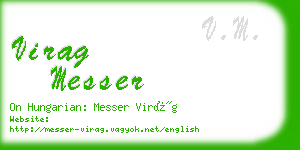virag messer business card